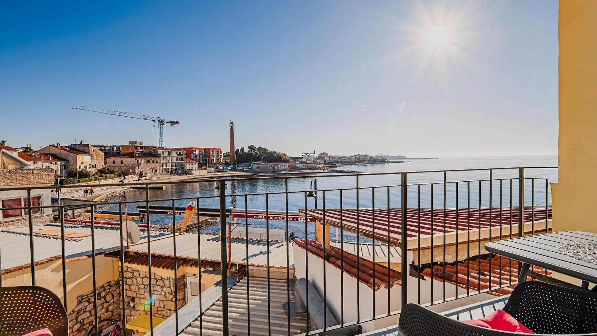 Sleek And Stylish Umag Apartments With Sea View - Two Bedroom Apartment With Balcony